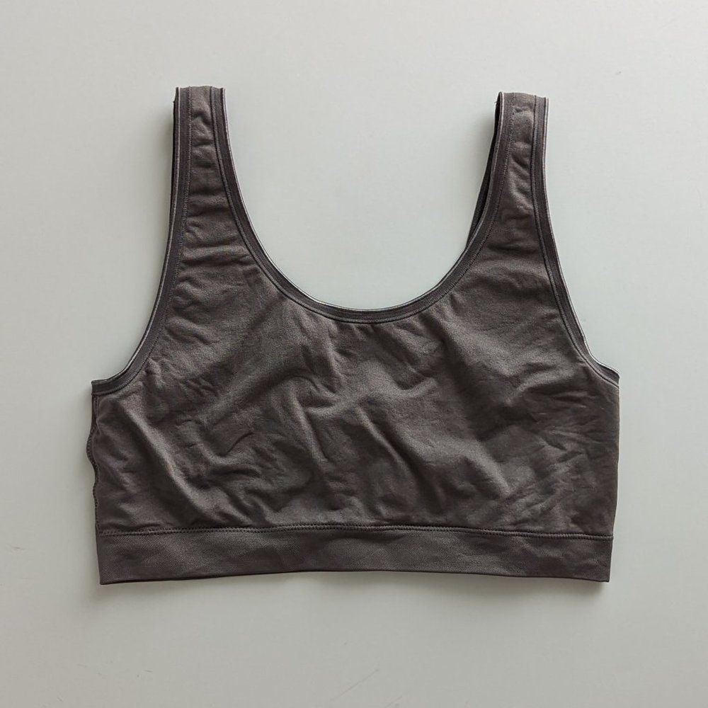 Auden Seamless Rocket City Gray Pull Down Nursing/Sleep Bra size Large
